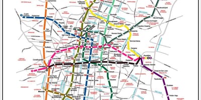 Карта Мексико ситију у транзиту