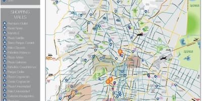 Мексико сити знаменитости карта