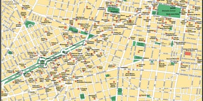 Мапа Мексика тачке града интерес