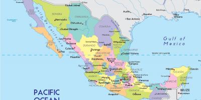 Карта државе Мексико ситију