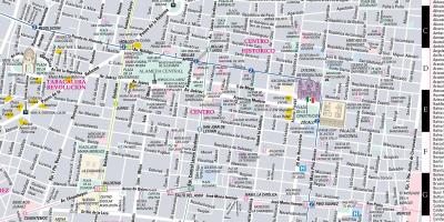 Карта улица Мексико ситију 
